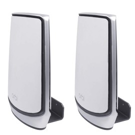 Koroao Metal Wall Mount Holder for Orbi Whole Home Tri-Band Mesh WiFi 6 System/Orbi Ultra(RBK850)(RBK852)(RBK853)/(RBS750)(RBS751)(RBK752)(RBK753)(960/860 Series)/(AX4200)(AX5700)(AX6000) (2-Pack)