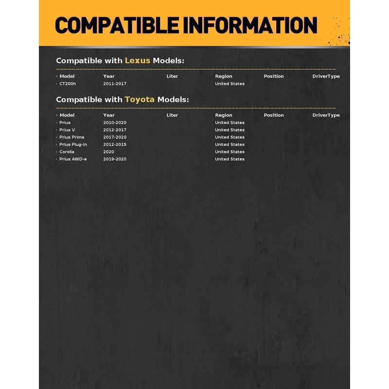 KAC Head Gasket Kit Fit for Prius 2010-2020, Prius V