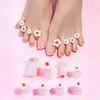 8pcs Silicone Toe Separators Flower Toe Spacers, Women Pedicure Nail