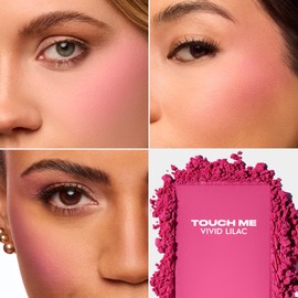 Urban Decay Face Bond Long-Lasting Blush Suede (Touch Me - Vivid Lilac), Buildable Matte Finish, Blurring Effect, Waterproof, Sweatproof, 24-Hour Rich Color, Noncomedogenic - 0.21 oz