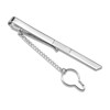 STERLL Mens Wedding Sterling Silver Shiny Matte Stripe Tie Clip