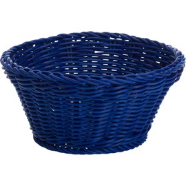 Saleen Trend Basket round Ø18x10 cm in blue, polypropylene, 18 x 18 x 10 cm