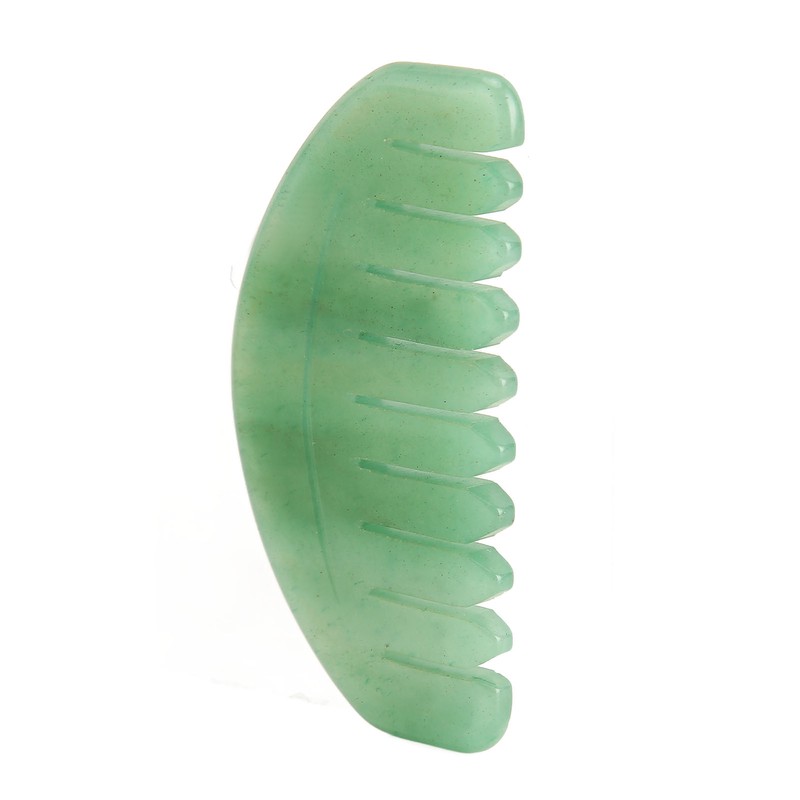 Massage Comb Scalp Care Relax Handheld Portable Jadestone Gua Sha