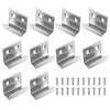 sourcing map 10 Pcs Stainless Steel Tile Hanger, Tile Display