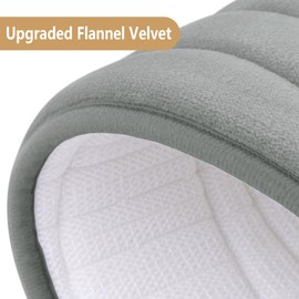 Buganda Memory Foam Bathroom Rug Mat 24x16, Extra Soft and Absorbent Bath Mats, Non-Slip and Machine Washable Bath Rugs for Bathroom Floor,Tub and Shower, Grey