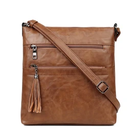 MASINTOR Crossbody Purses for Women, Multi Pocket Casual Crossbody Bag, Adjustable Strap Shoulder Bag with Tassel
