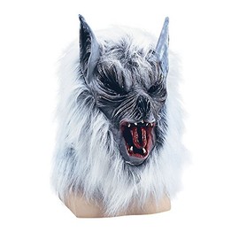 Bristol Novelty BM183 Killer Wolf Budget Mask, Grey, One Size