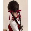 Sheepyo Velour Ribbon, Hair Band, Black, Velvet, Scrunchie, Hair Accessory,