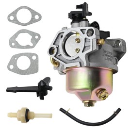 Hoypeyfiy 16100-ZF6-V01 Carburetor Kit, GX390 GX340 Car Kit with Gasket Fuel Tank Filter Replacement for Honda GX340 GX390 GX340U1 1HP 13HP 14-Stroke Engine Lawn Mower Tiller Cultivator