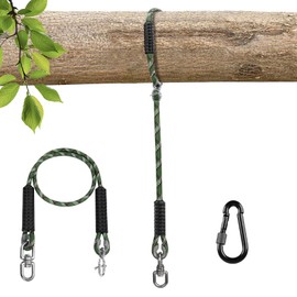 Dakzhou 5.6Ft(67") Heavy Duty Tree Swing Rope Hammock,Tree Swings Hanging Strap,Adjustable Extendable,for Outdoor Swings Hammock Playground Set Accessories,Camouflage