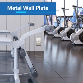 LIDER Duplex Receptacle Metal Wall Plate, Stainless Steel Outlet Cover, Corrosion Resistant, Mid-Size 1-Gang 4.88" x 3.11", 201 Stainless Steel, LMWP-21M-PC, Polished Chrome