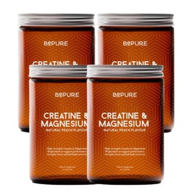 BePure Creatine & Magnesium Powder, 4, 317g / 비퓨어 크레아틴 앤 마그네슘 파우더, 4개, 317g