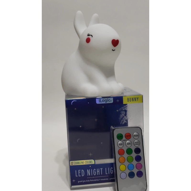 Ilogic 'Bunny' Led Night Light, 3 Light Modes, 12 Changing