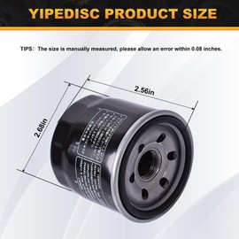 Oil Filter 129 Fit for Kawasaki KAF820 for Mule PRO FXT 2015-2020 for Mule PRO FX 18-20 for Mule PRO FXR 19-20 for KAF950 Mule 4010 2009-2015 for Mule 3010 2007-2011 for Mule 2510 00-03