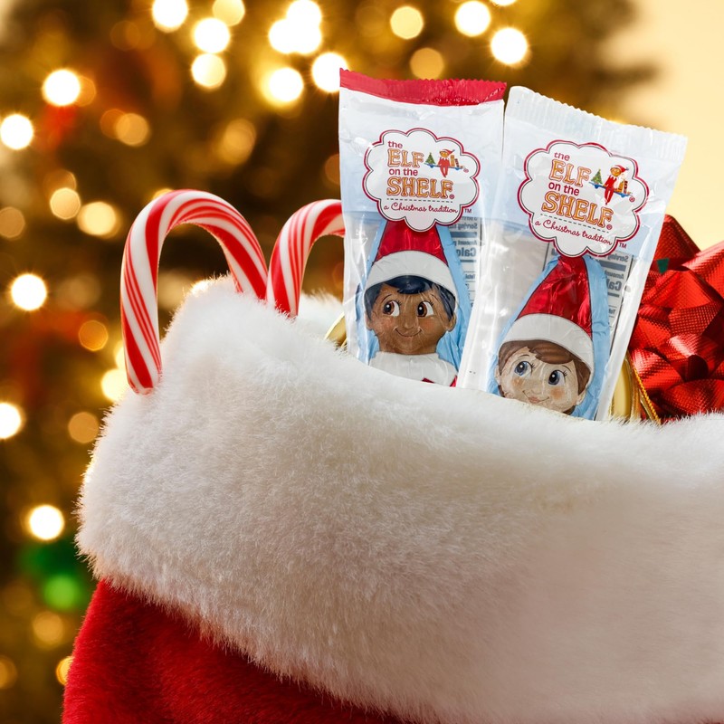 Shelf Elf Chocolate Figured Gift Set, Individually Foil Wrapped Milk
