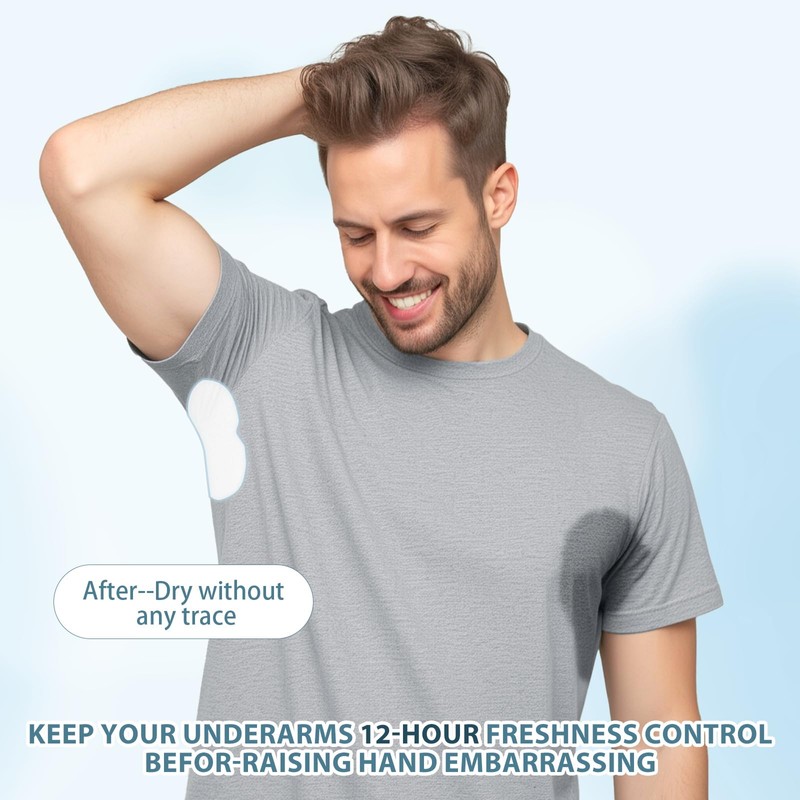 Armpit Sweat Pads for Women & Men, Disposable Underarm Pads