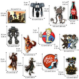 GTOTd Retro Game Fridge Magnet (Pack of 12) Gifts Merch Game Decoration Bumper Sticker Fridge Metal Magnet Flexible Reusable Magnetic Vinyl