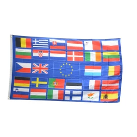 Flaggenfritze® European Union Flag with 28 Countries 90 x 150 cm