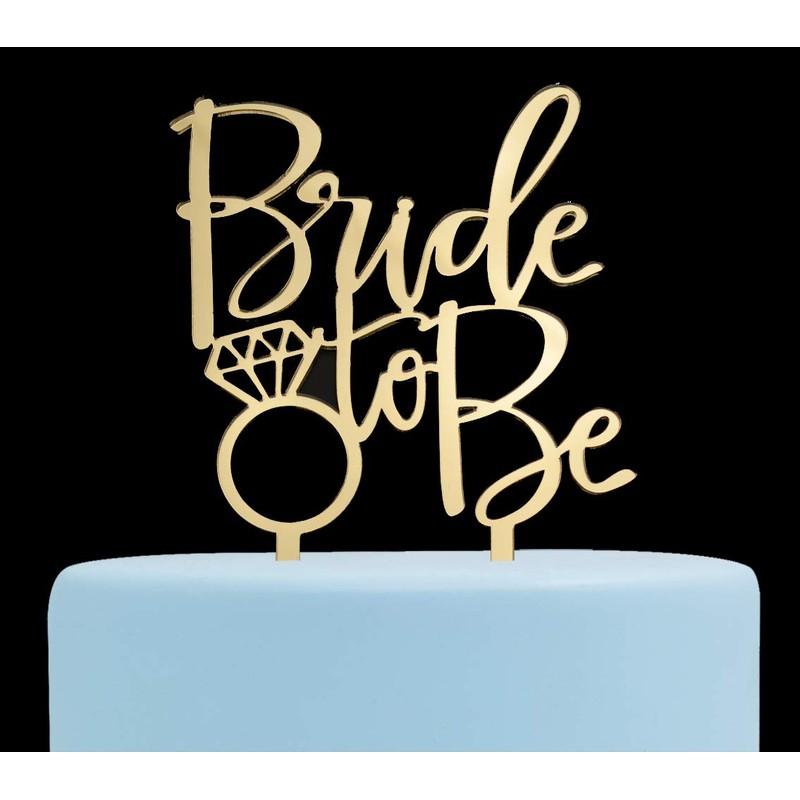 Decoración para tartas de Bride to Be, compromiso, despedida de