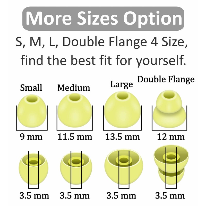 IiEXCEL 8 Pairs Replacement Compatible with Beats Flex Earbuds Eartips,