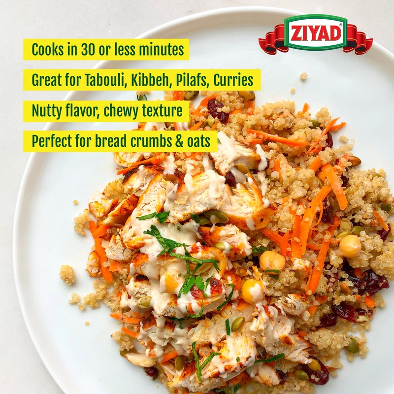 Ziyad Cracked Wheat Number 2 Medium Bulgur, Bread Filler Perfect