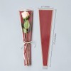 100 Pcs Clear Gold Edge Rose Packaging Bag Single Rose