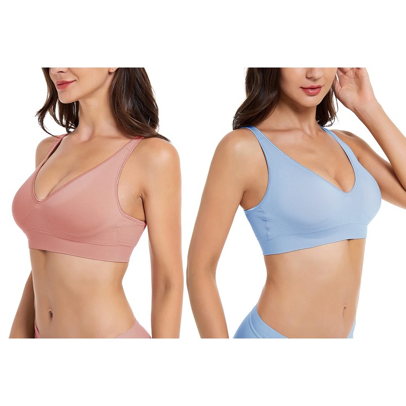Comfyin Brasieres inalámbricos para Mujer, sin Cables, sin Costuras, con