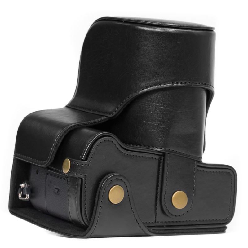 MegaGear MG892 Ever Ready Leather Camera Case compatible with Panasonic