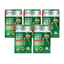 Nutri D Day Premium Lutein Plus 12 30 capsules x 5 boxes (5 months) Vitamin Mineral / 프리미엄 루테인 플러스12 30캡슐 x 5박스 (5개월) 비타민 미네랄