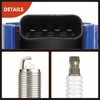 A-Premium (Blue) Set of 8 Ignition Coil Pack and Iridium