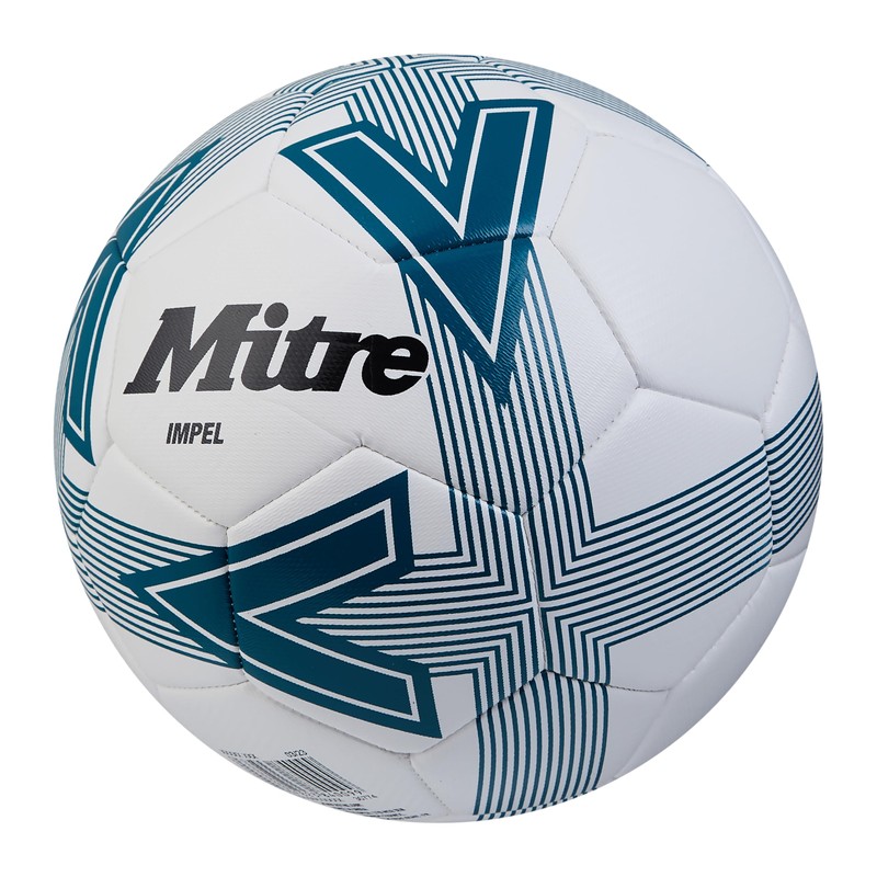 Mitre Impel L30P Football, Highly Durable, Shape Retention, White/Green, 4