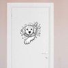 Extra Large 460mm 'Golden Retriever Swimming' Permanent Sticker Decal for
