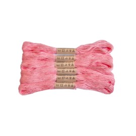 Trucraft - Embroidery Cross Stitch Thread - Colour Safe Floss - 6 Skein Pack - Bubblegum Pink