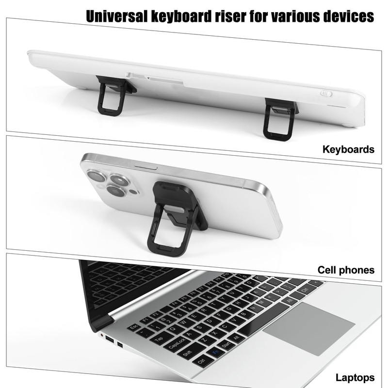 2pcs Flip Computer Keyboard Stand for Desktop, Mini Laptop Cooling