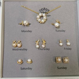 【Weekly Set】Freshwater Pearl Set (5-7mm) Totally 8 Items