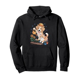 Dog Mom and Cat Mom – Puppy and Kitten Love Pullover Hoodie