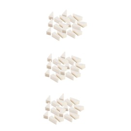 Baluue 3sets Soft Body Powder Puff Makeup Sponge for Manicure Fluffy Wedge Shape for Applying Spirit Gum and Liquid Latex 40pcs*3