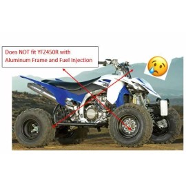 Alba Racing YFZ 450  Rear Wide Grab Bar  Bumper  Alba Racing  Black   199 T2 B