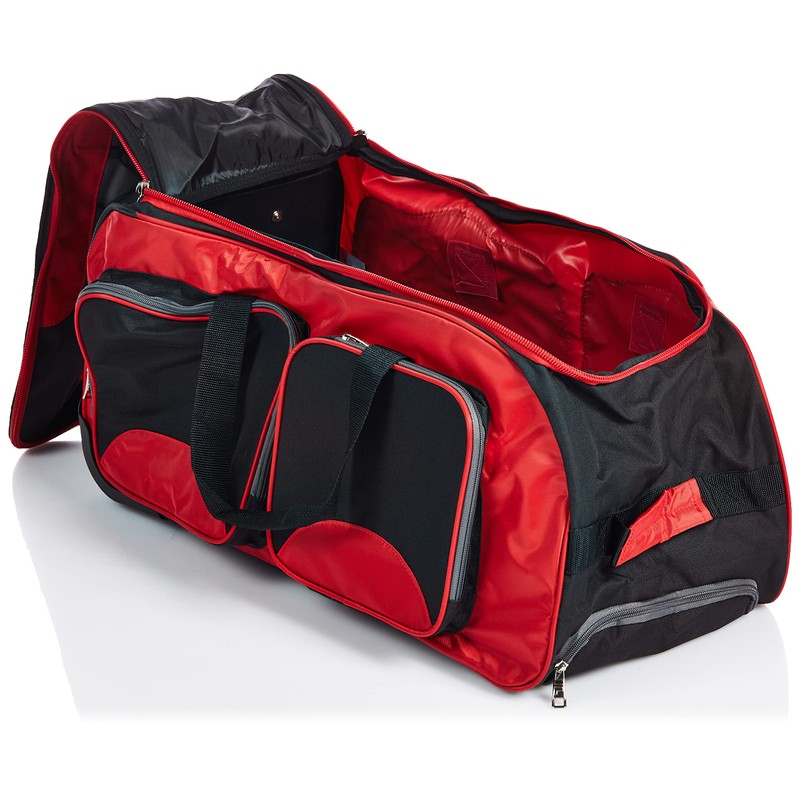 Fila 26" Lightweight Rolling Duffel Bag, Red, One Size