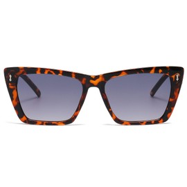 LJCZKA Vintage Katzenaugen Sonnenbrille für Damen 90er Retro Cateye Sonnenbrille Mode Katzenaugen Rahmen mit UV Schutz