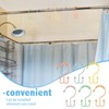 Wenqik 12 Pcs Colorful Shower Curtain Hooks Bohemian Rainbow Color