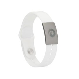 EMF Harmony Mobility + Bracelet - Holistic Wellness for Women and Men - Phone - Wifi - Wristband for Well-being - 4 Natural Energy Elements - White