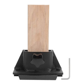 ANKROYU Professional Wooden Bench Pin with Metal Holder Jewelry Making Tool Durable Iron and Wood Construction for Jewelers Crafting Sawing Polishing Workbench Essential Accessory