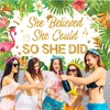Hawaiian Luau Graduation Decoration Banner She Believed She Could So