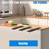 Eegoowa 4-Pack Countertop Support Brackets Hidden Countertop Support 0.25" Thick
