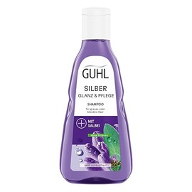 Guhl Silver Shine & Care Shampoo – Contents: 250 ml – Anti-Yellow Tint and Care for Grey and Blonde Hair
