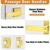 Probrico 5 Pack| Gold Door Handles Passage Door Levers, Heavy