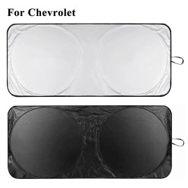 JYMAOYI For Chevy Silverado Truck Front Windshield Cover Sun Visor Shade UVs Heat Block