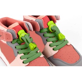 LAZY LACES ™ Flat Elastic No Tie Lock Shoelaces for Sports, Walking, Trekking & Running | Toddlers, Kids, Adults, Elderly, Disabled & People with Low Mobility (Dark green)