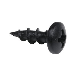 1000 Pack Rok Hardware #8 x 1/2" (12.7mm) Deep Coarse Thread Phillips Pan Head Black Phosphate Wood Screws, Excellent in Particle Board, MDF, Plastic Composites, ROKS8X12PPCBP